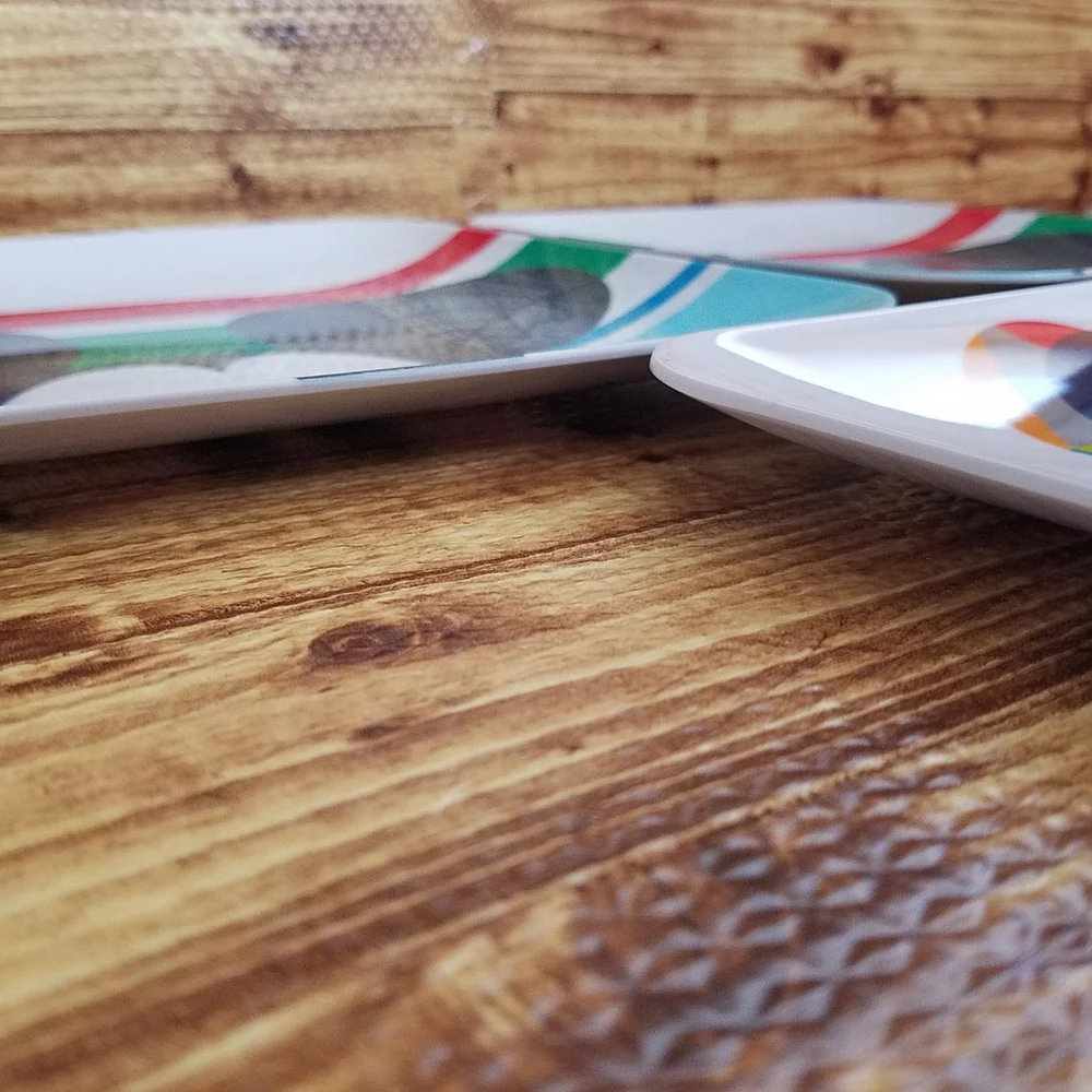 Disney Store Mickey Mouse Melamine Dinnerware Plate Set Summer Plastic Large